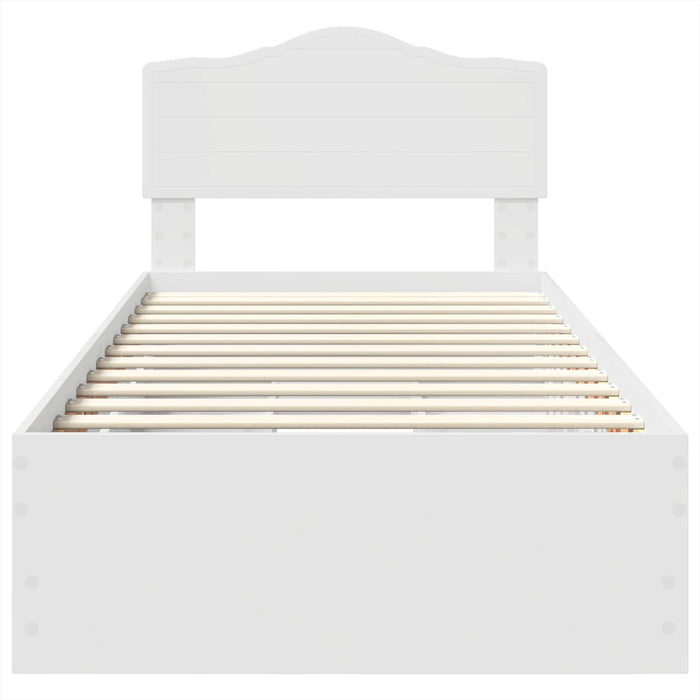 Struttura del letto Bianco 90 x 200 cm Legno Ingegnerizzato 3413047