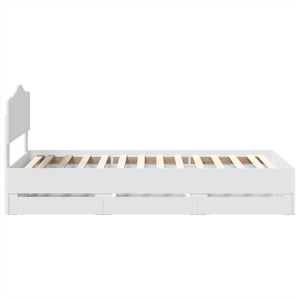 Struttura del letto Bianco 90 x 200 cm Legno Ingegnerizzato 3413047