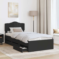 Struttura del letto Nero 90 x 200 cm Legno Ingegnerizzato 3413048