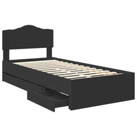 Struttura del letto Nero 90 x 200 cm Legno Ingegnerizzato 3413048