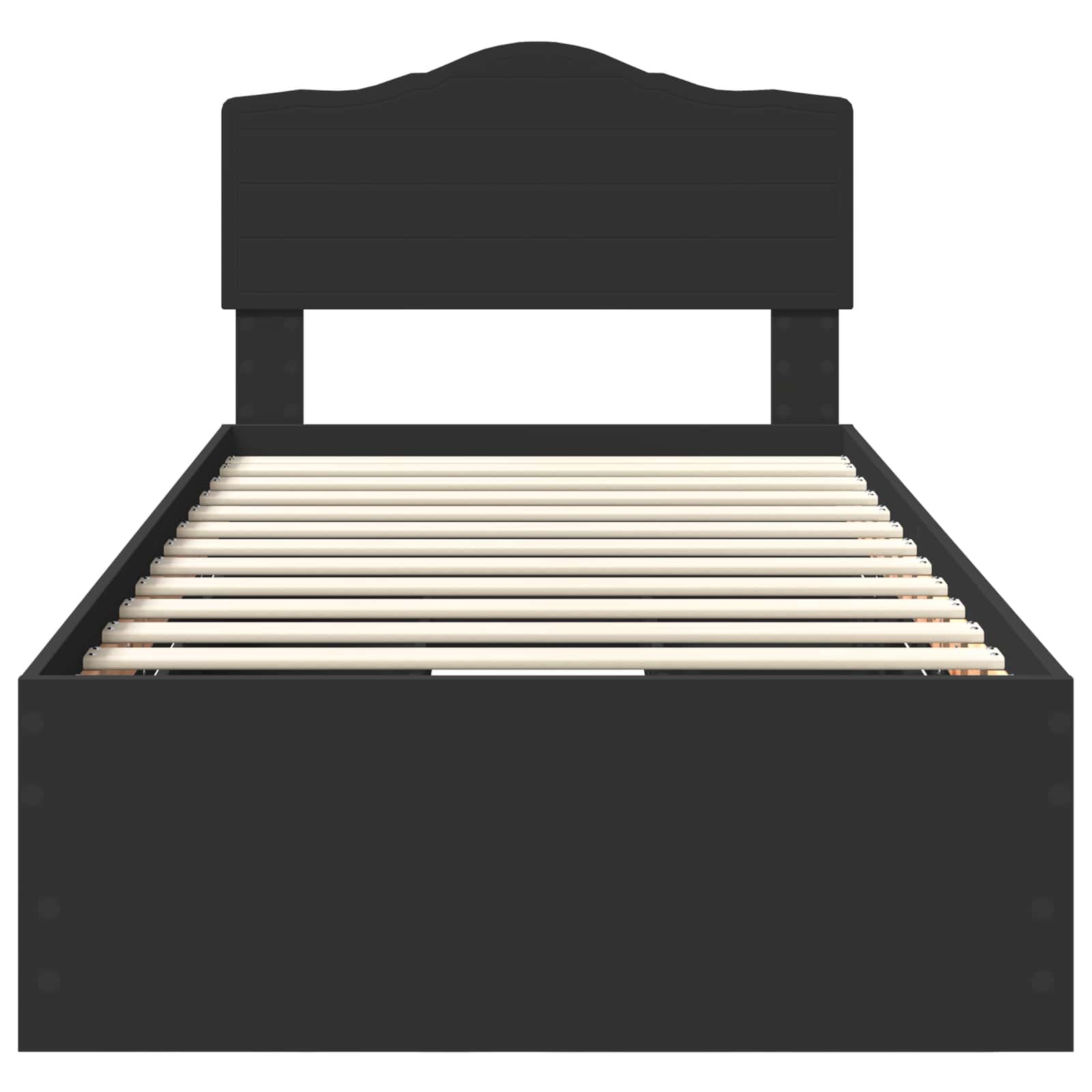 Struttura del letto Nero 90 x 200 cm Legno Ingegnerizzato 3413048