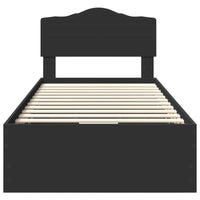 Struttura del letto Nero 90 x 200 cm Legno Ingegnerizzato 3413048