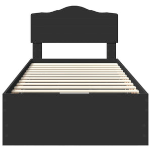 Struttura del letto Nero 90 x 200 cm Legno Ingegnerizzato 3413048