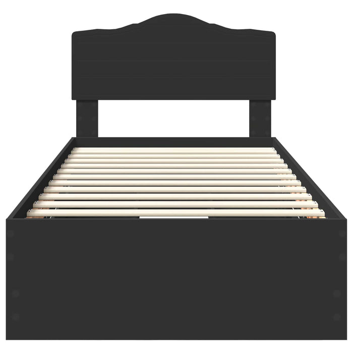 Struttura del letto Nero 90 x 200 cm Legno Ingegnerizzato 3413048