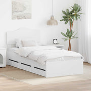 Struttura del letto Bianco 75 x 190 cm Legno Ingegnerizzato 3413054