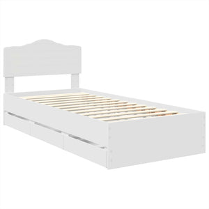 Struttura del letto Bianco 75 x 190 cm Legno Ingegnerizzato 3413054