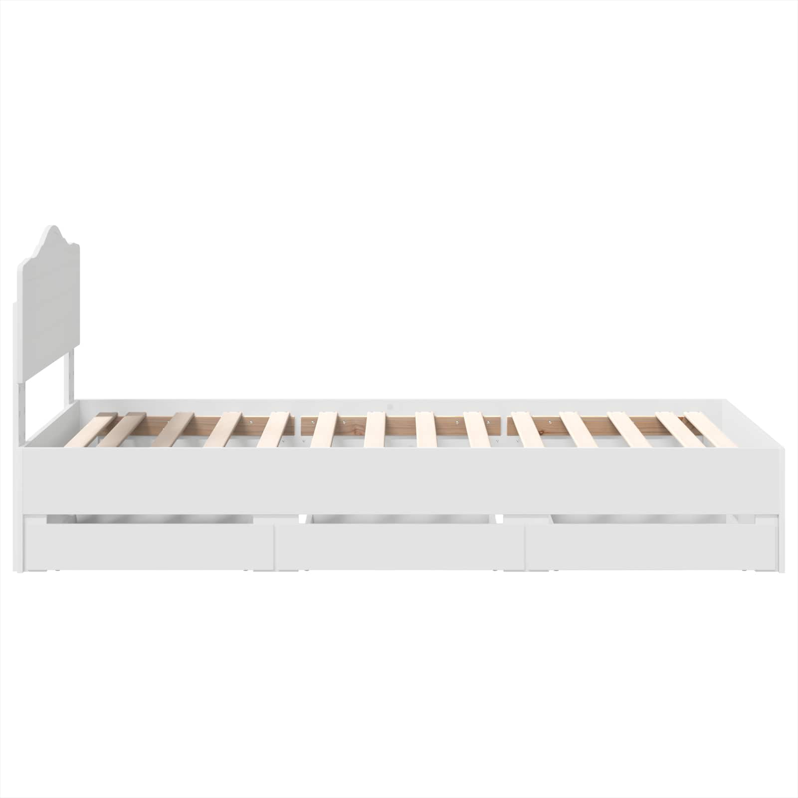 Struttura del letto Bianco 75 x 190 cm Legno Ingegnerizzato 3413054