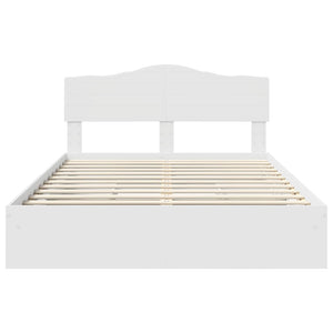 Letto con Contenitore Bianco 140 x 200 cm Legno multistrato 3413089
