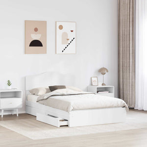 Letto con Contenitore Bianco 120 x 200 cm Legno multistrato 3413110