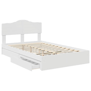 Letto con Contenitore Bianco 120 x 200 cm Legno multistrato 3413110