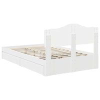 Letto con Contenitore Bianco 120 x 200 cm Legno multistrato 3413110