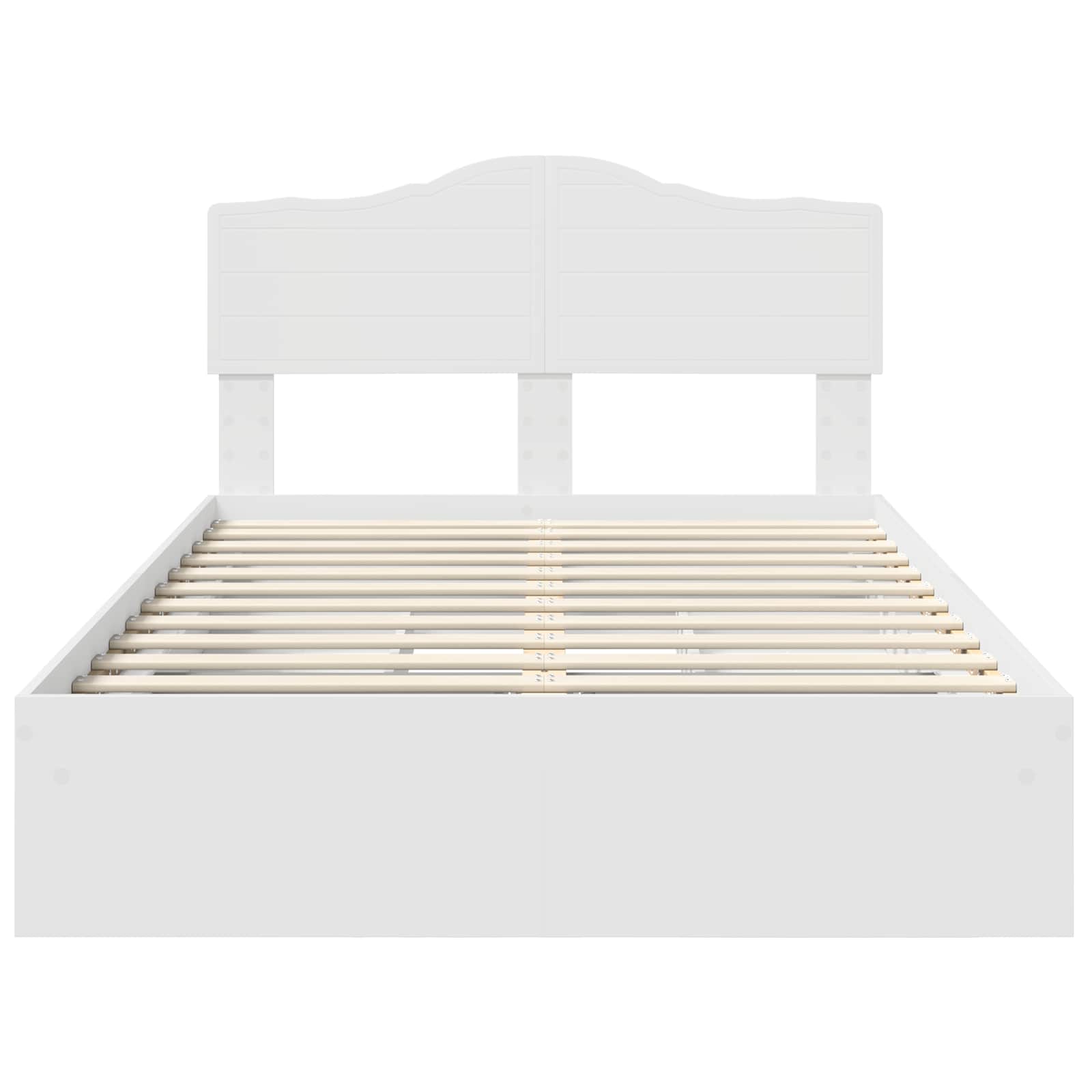 Letto con Contenitore Bianco 120 x 200 cm Legno multistrato 3413110