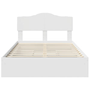 Letto con Contenitore Bianco 120 x 200 cm Legno multistrato 3413110