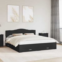 Struttura del letto Nero 180 x 200 cm Legno multistrato 3413160