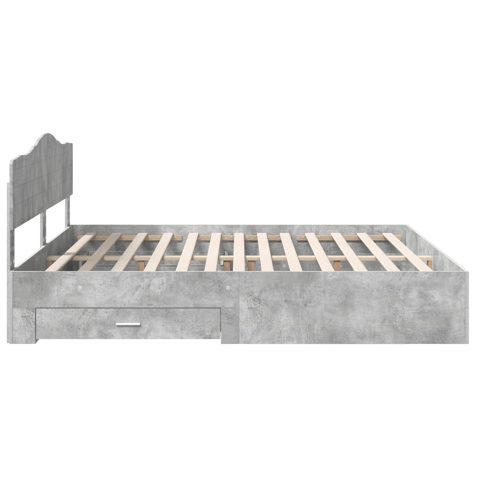 Struttura del letto con testiera Grigio cemento 180 x 200 cm 3413162