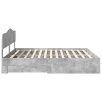 Struttura del letto con testiera Grigio cemento 180 x 200 cm 3413162
