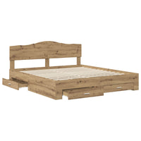 Struttura del letto Rovere artigianale 180 x 200 cm 3413167