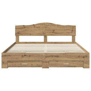 Struttura del letto Rovere artigianale 180 x 200 cm 3413167