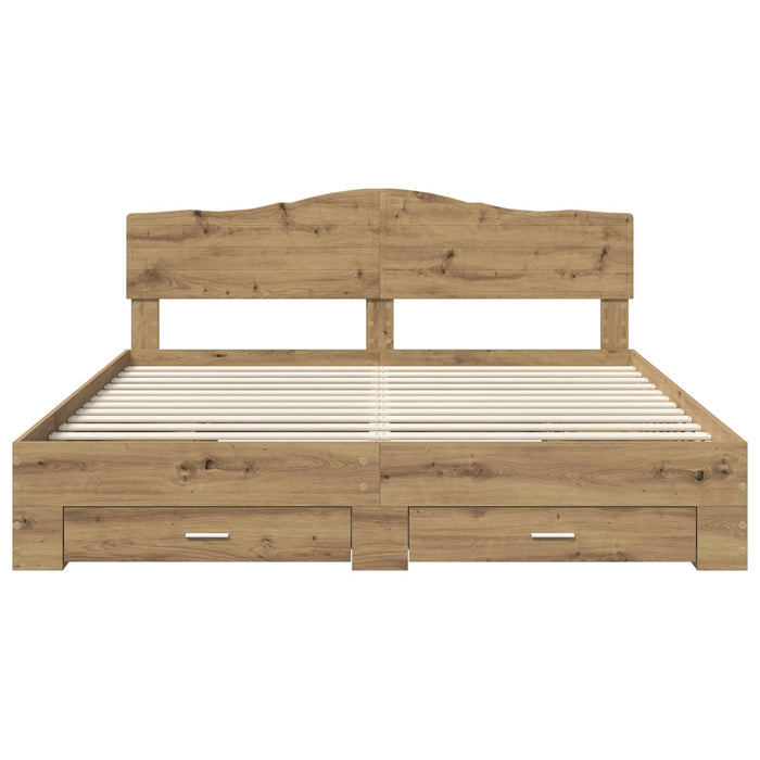 Struttura del letto Rovere artigianale 180 x 200 cm 3413167