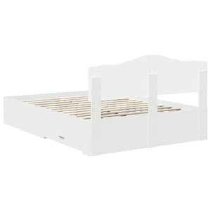 Struttura del letto Bianco 140 x 190 cm Legno multistrato 3413193