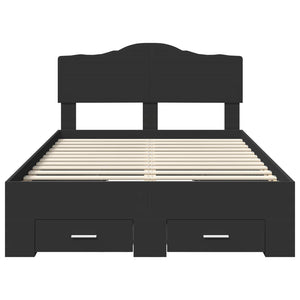 Struttura del letto Nero 135 x 190 cm Legno multistrato 3413203