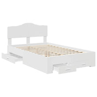 Struttura del letto Bianco 120 x 190 cm Legno multistrato 3413220