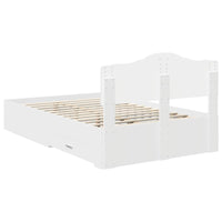 Struttura del letto Bianco 120 x 190 cm Legno multistrato 3413220