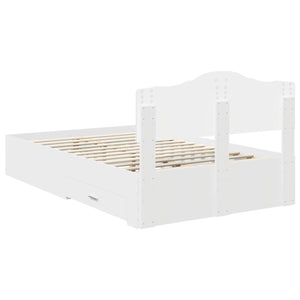 Struttura del letto Bianco 120 x 190 cm Legno multistrato 3413220