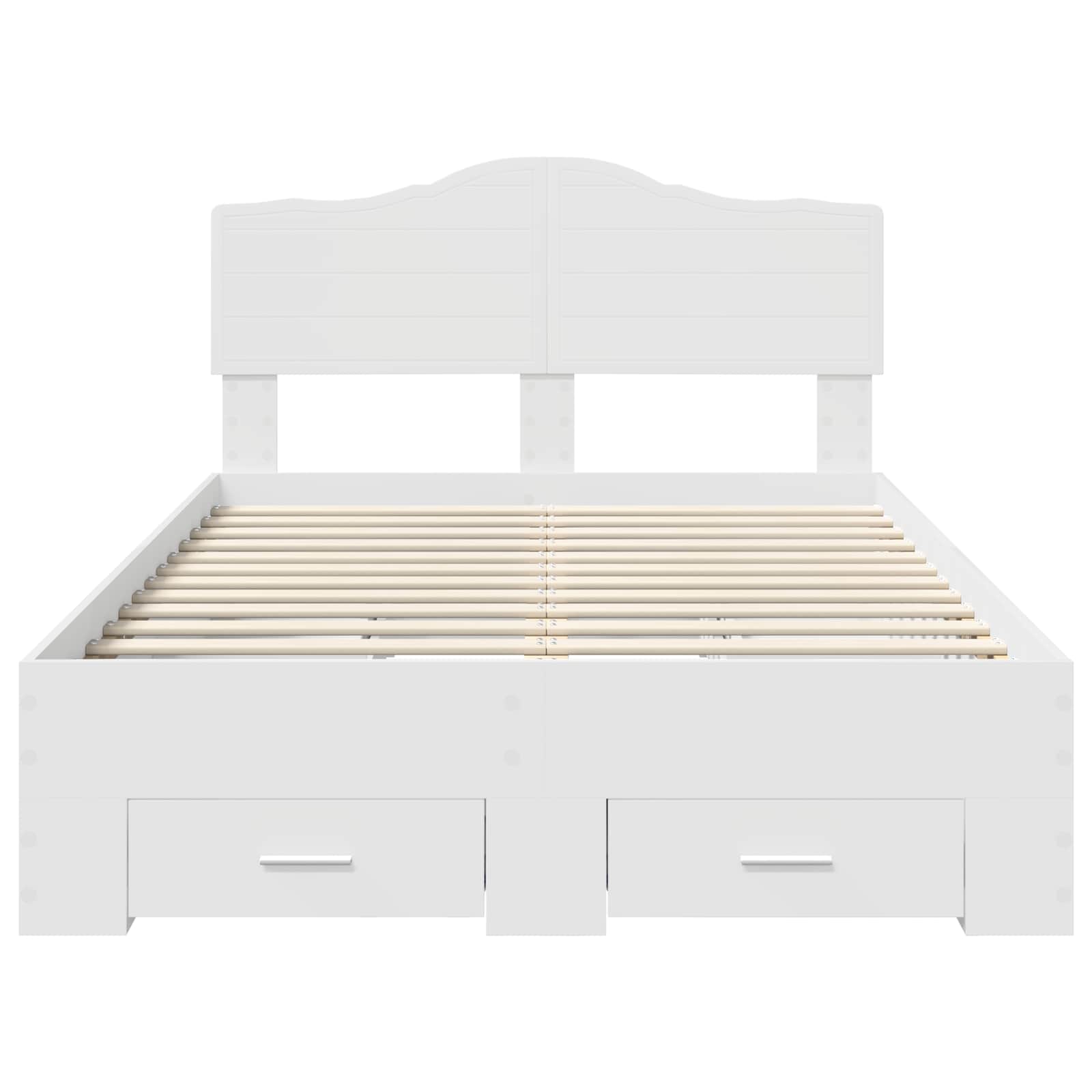 Struttura del letto Bianco 120 x 190 cm Legno multistrato 3413220