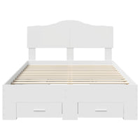 Struttura del letto Bianco 120 x 190 cm Legno multistrato 3413220