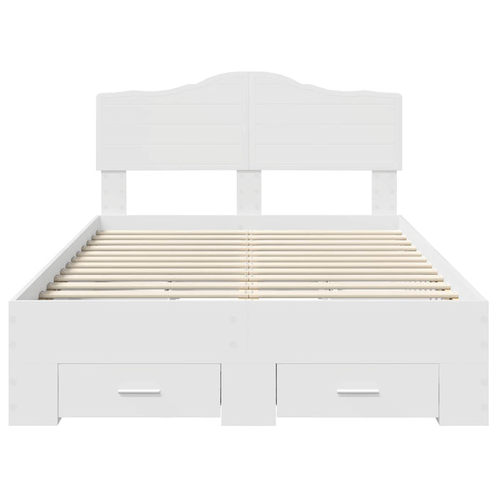 Struttura del letto Bianco 120 x 190 cm Legno multistrato 3413220