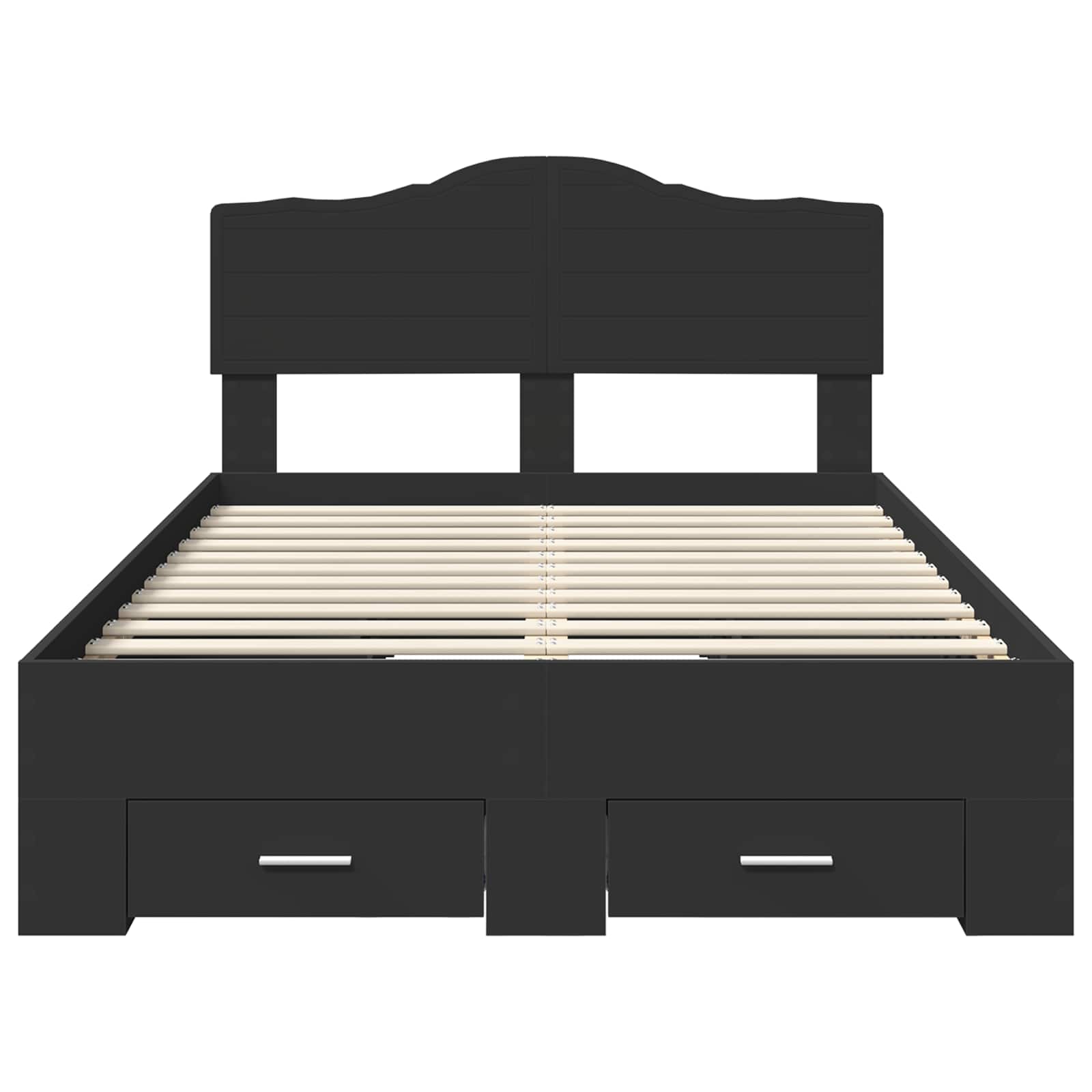 Struttura del letto Nero 120 x 190 cm Legno multistrato 3413221