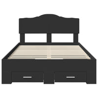 Struttura del letto Nero 120 x 190 cm Legno multistrato 3413221