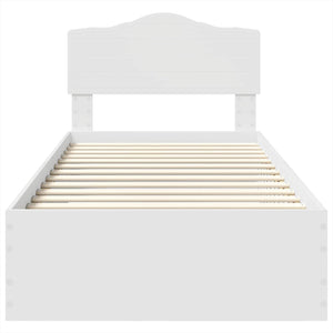 Struttura del letto Bianco 100 x 200 cm Legno multistrato 3413229