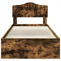 Struttura del letto Rovere fumé 100 x 200 cm Legno multistrato 3413233