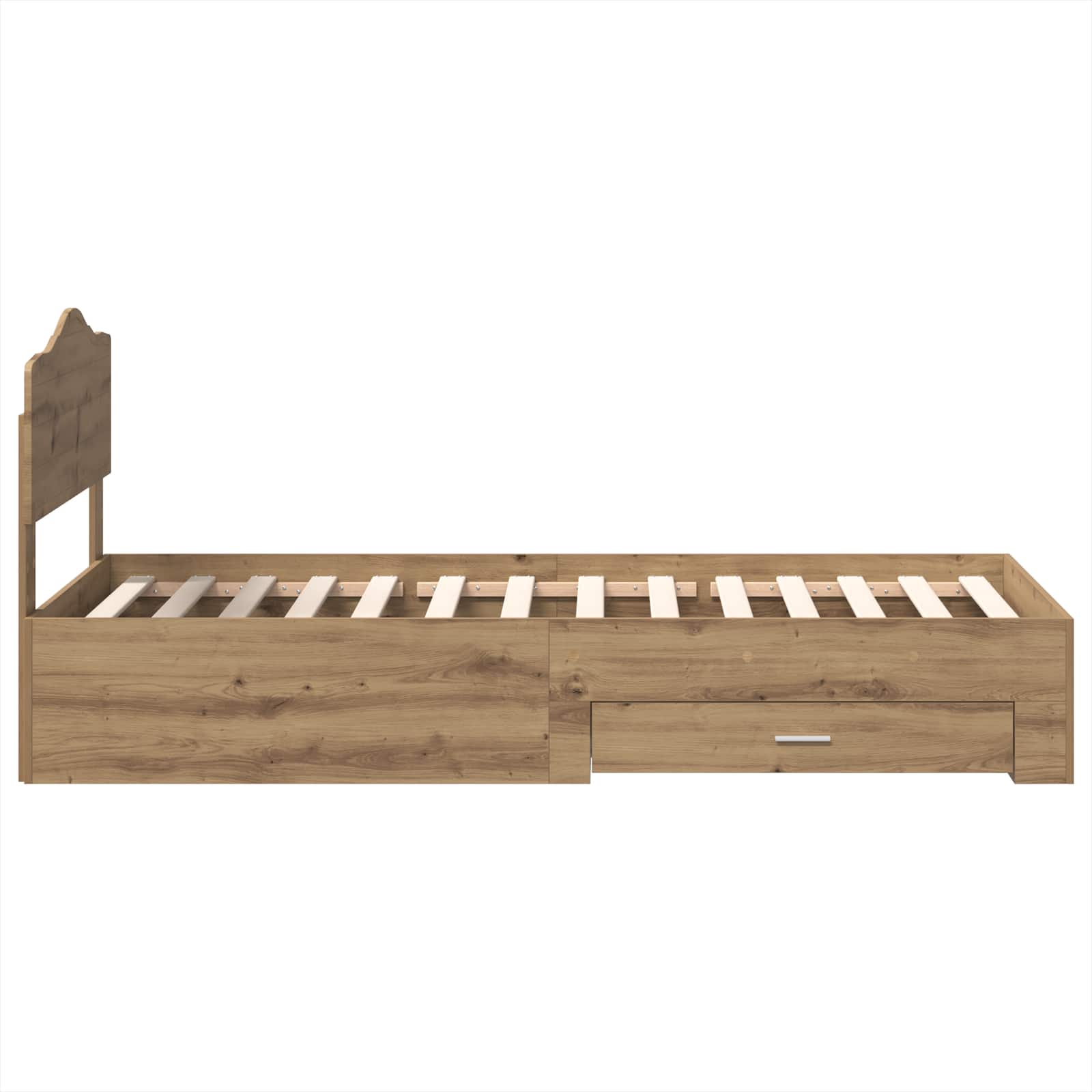 Struttura del letto Rovere artigianale 100 x 200 cm 3413237