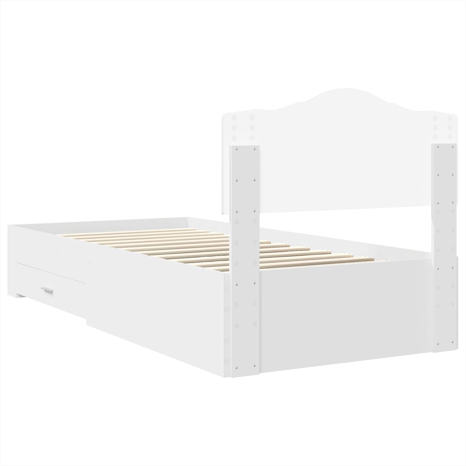 Struttura del letto Bianco 90 x 200 cm Legno multistrato 3413238