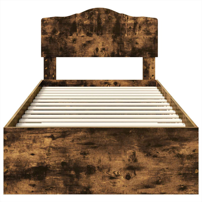Struttura del letto Rovere fumé 90 x 200 cm Legno multistrato 3413242