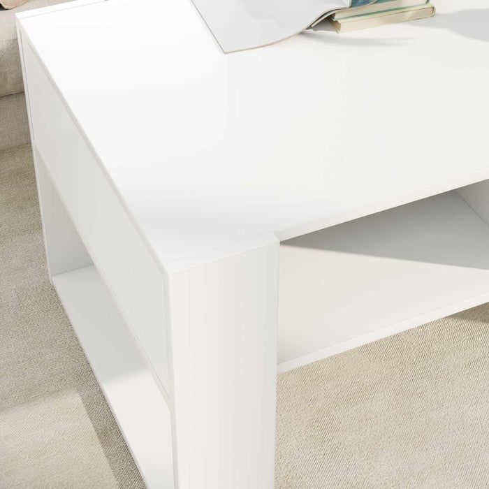 Tavolino da salotto Bianco 92 x 53 x 45 cm Legno multistrato 8000092