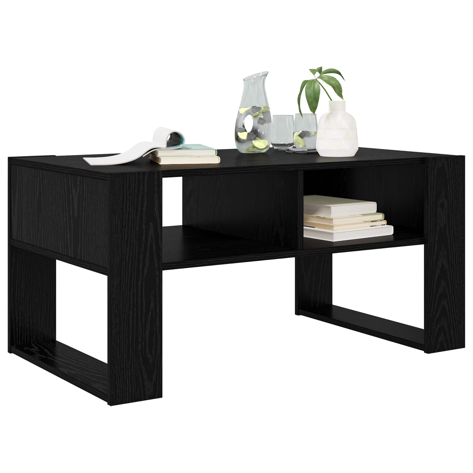 Tavolino da salotto Rovere Nero 92 x 53 x 45 cm 8000093