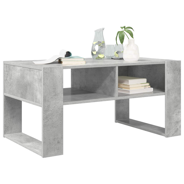 Tavolino da salotto Grigio cemento 92 x 53 x 45 cm 8000095
