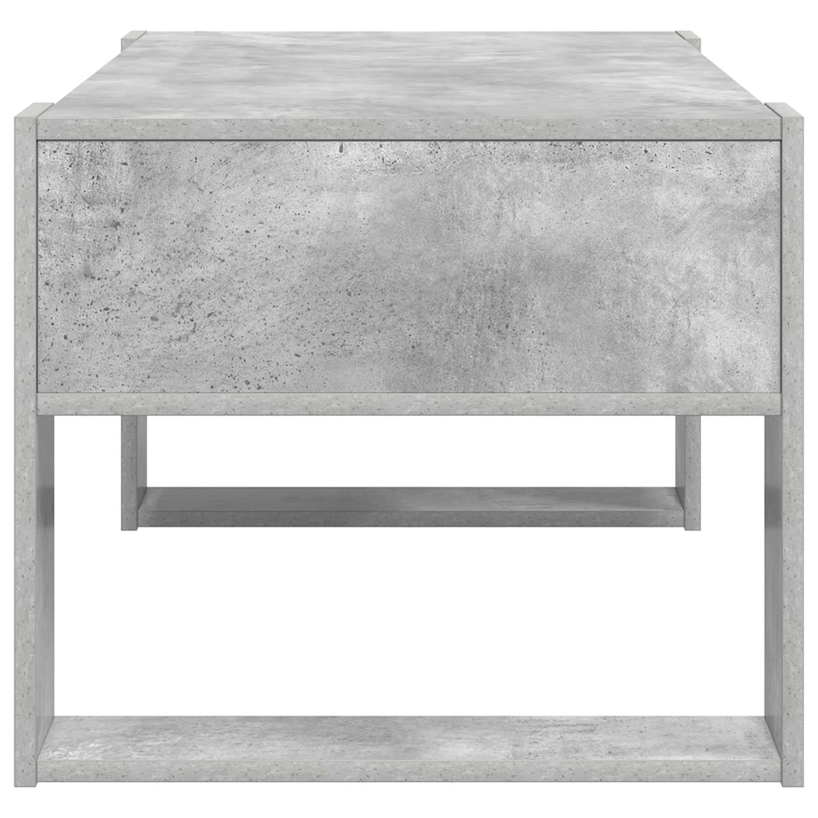 Tavolino da salotto Grigio cemento 92 x 53 x 45 cm 8000095