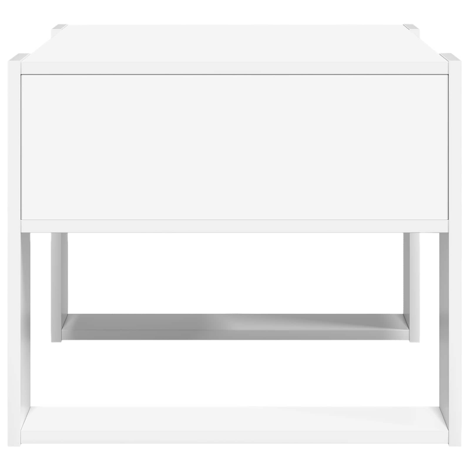Tavolino da salotto Bianco 66 x 53 x 45 cm Legno multistrato 8000100