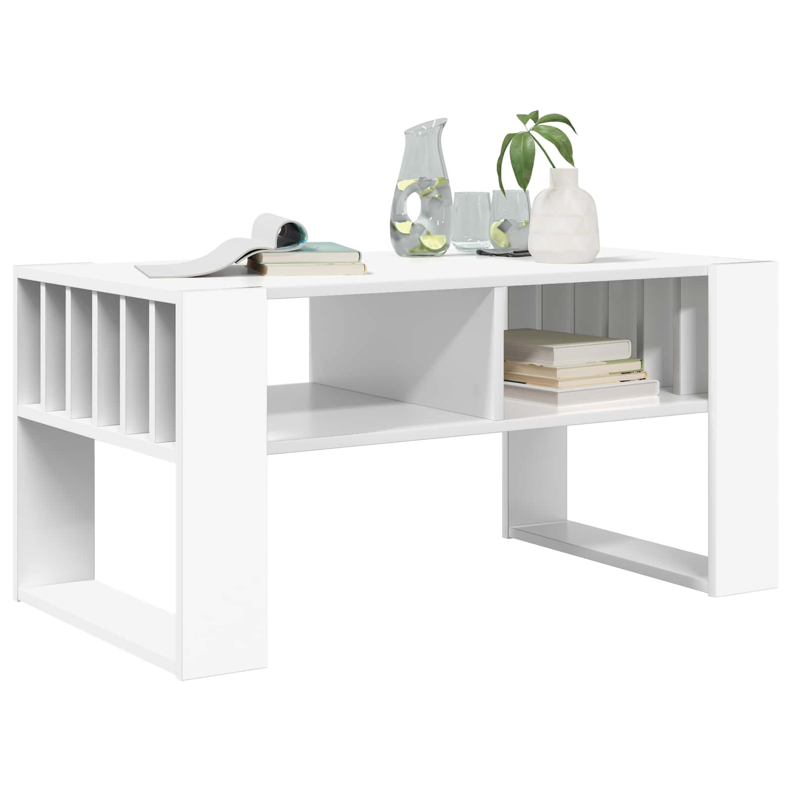 Tavolino da salotto Bianco 92 x 49,5 x 45 cm Legno multistrato 8000108
