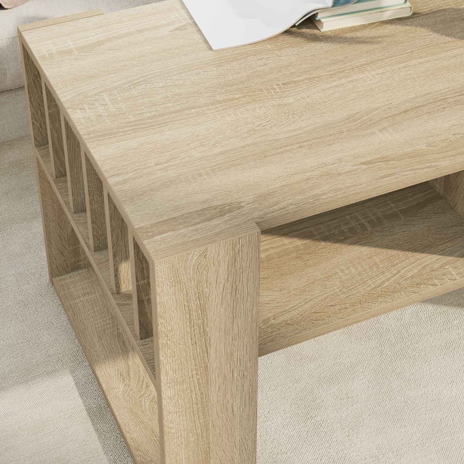 Tavolino da salotto Rovere Sonoma 92 x 49,5 x 45 cm 8000110