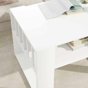 Tavolino da salotto Bianco 66 x 49,5 x 45 cm Legno multistrato 8000116
