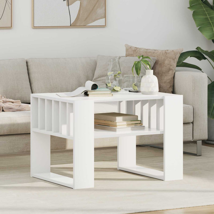 Tavolino da salotto Bianco 66 x 49,5 x 45 cm Legno multistrato 8000116