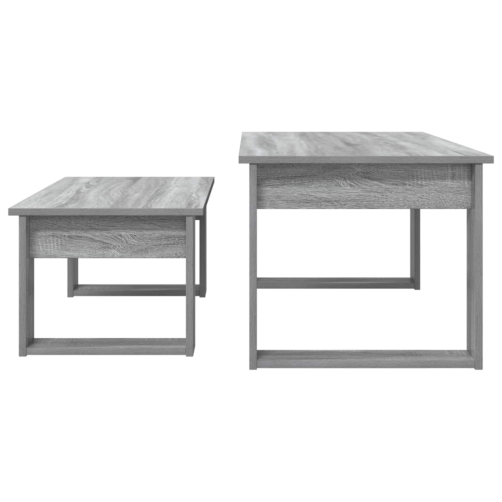 Set di Tavolini da Caffè 2 pcs Grigio Sonoma Legno multistrato 8000137