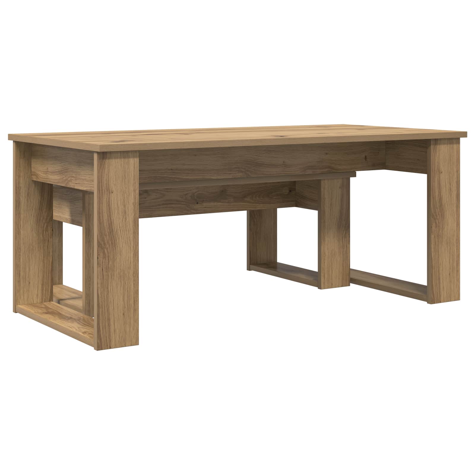 Set di Tavolini da Caffè 2 pcs Rovere artigianale 8000139
