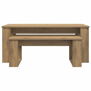 Set di Tavolini da Caffè 2 pcs Rovere artigianale 8000139